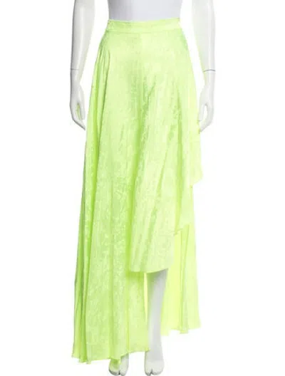 Pre-owned Christopher John Rogers Vintage Long Skirt In Green