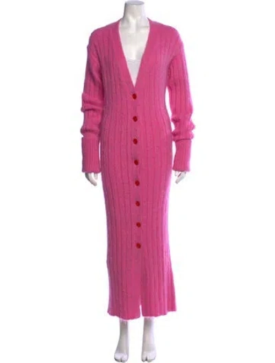 Pre-owned Christopher John Rogers V-neck Sweater In Pink