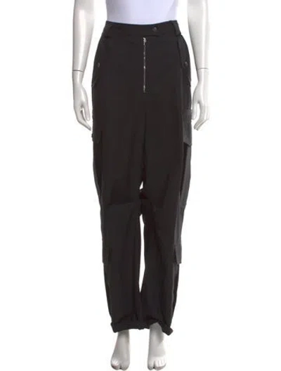Pre-owned Christopher John Rogers Wide Leg Pants In Black
