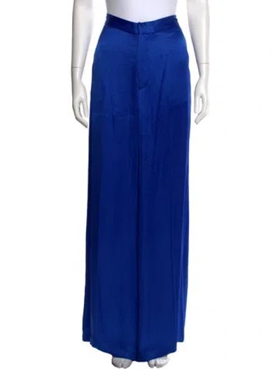 Pre-owned Christopher John Rogers Wide Leg Pants In Blue