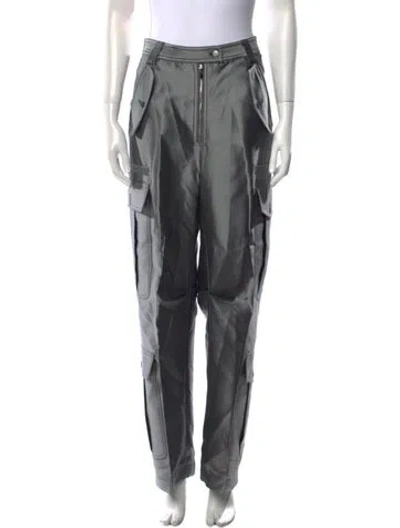 Pre-owned Christopher John Rogers Wide Leg Pants In Gray