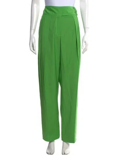 Pre-owned Christopher John Rogers Wide Leg Pants In Green