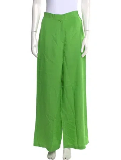 Pre-owned Christopher John Rogers Wide Leg Pants In Green