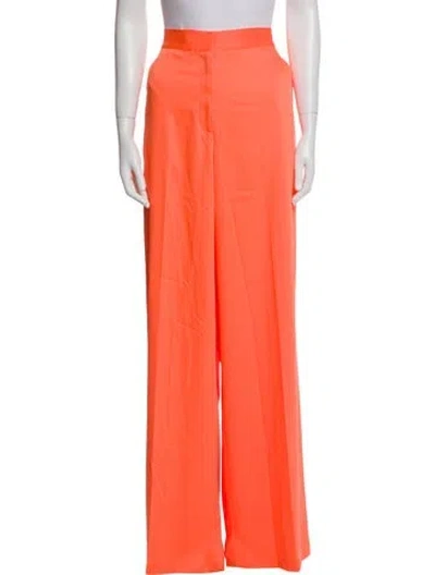 Pre-owned Christopher John Rogers Wide Leg Pants In Orange