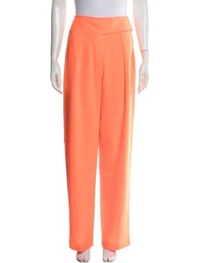 Pre-owned Christopher John Rogers Wide Leg Pants In Orange