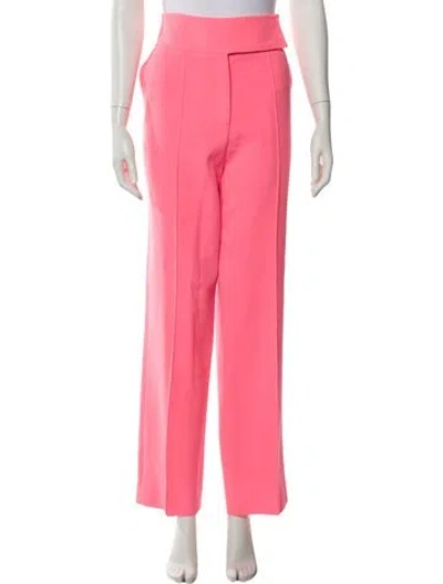 Pre-owned Christopher John Rogers Wide Leg Pants In Pink