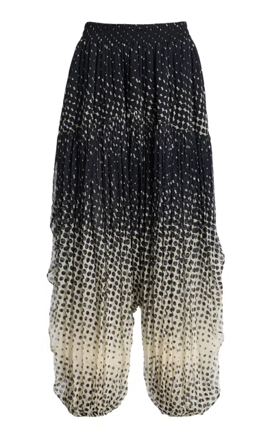 Christopher John Rogers Wiggle-dot Balloon Trousers In Multi