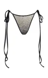 Christopher John Rogers Wiggle-dot String Bikini Bottom In Multi