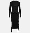 Christopher Kane Bound Midi Dress In Black