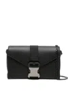 Christopher Kane Buckle-fastening Chain Shoulder Bag In Black