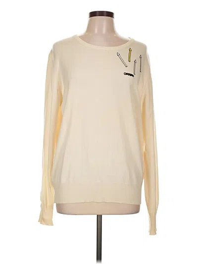 Pre-owned Christopher Kane Cashmere Pullover Sweater In Ivory