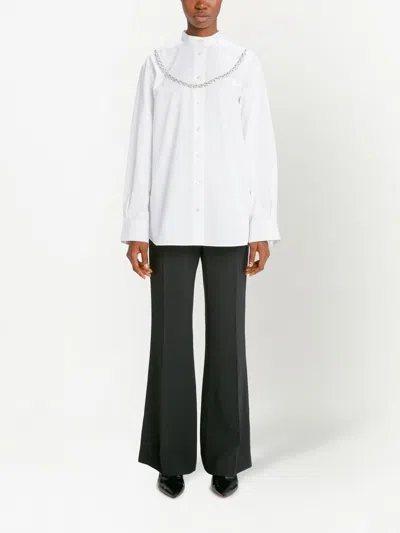 Christopher Kane Chain-link Detail Shirt In White