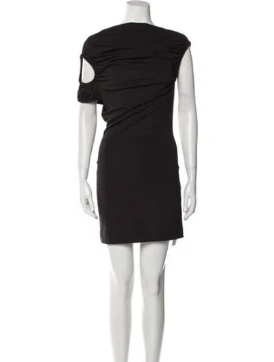 Pre-owned Christopher Kane Cowl Neck Mini Dress W/ Tags In Black