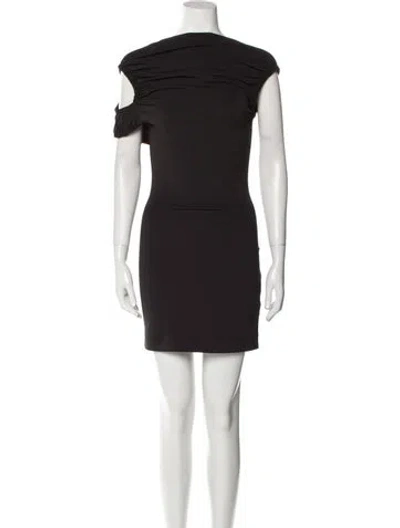 Pre-owned Christopher Kane Cowl Neck Mini Dress W/ Tags In Black