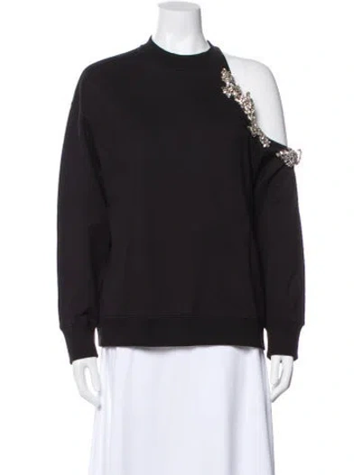 Pre-owned Christopher Kane Crew Neck Long Sleeve Sweatshirt In Black