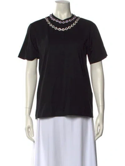 Pre-owned Christopher Kane Crew Neck Short Sleeve T-shirt In Black