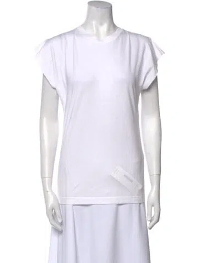 Pre-owned Christopher Kane Crew Neck Short Sleeve T-shirt In White