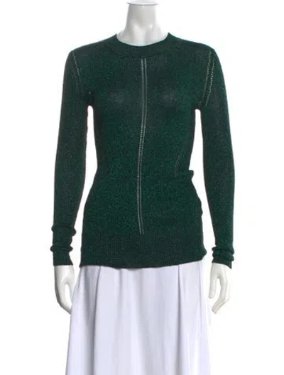 Pre-owned Christopher Kane Crew Neck Sweater In Black/green