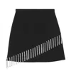 Christopher Kane Crystal Cupchain Mini Skirt In Black