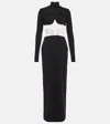 Christopher Kane Cutout Maxi Dress In Black
