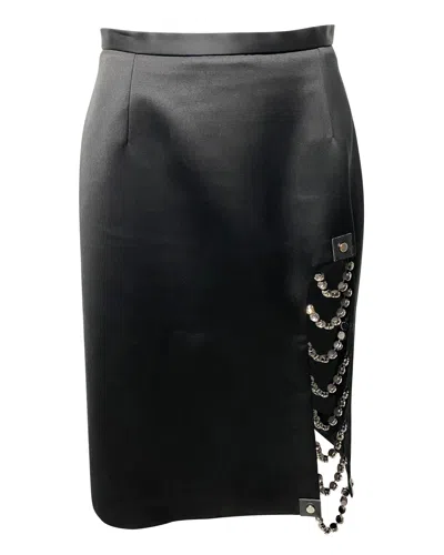 Christopher Kane Cutout Skirt In Black Polyester In Multi