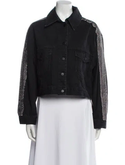 Pre-owned Christopher Kane Denim Jacket In Black