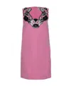 Christopher Kane Flora Decal Dress In Pink