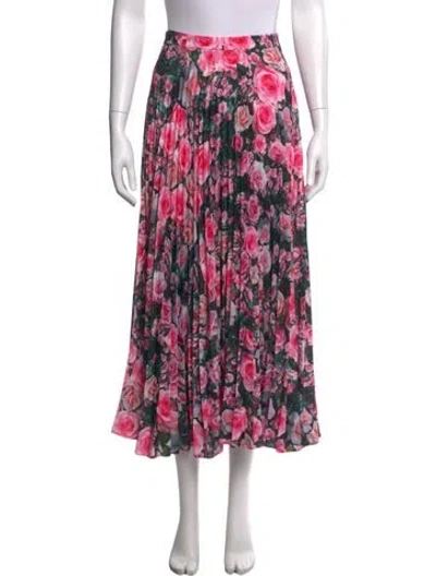 Pre-owned Christopher Kane Floral Print Midi Length Skirt In Pink