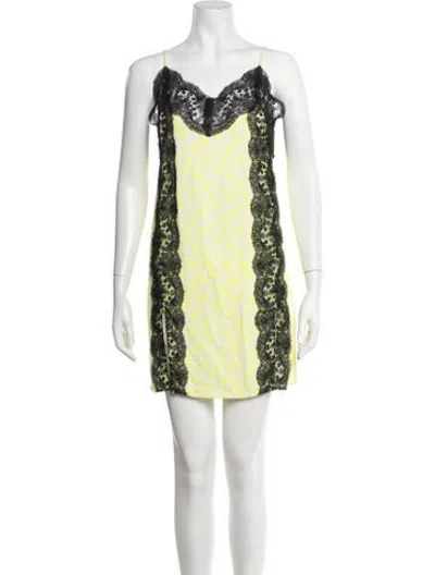 Pre-owned Christopher Kane Floral Print Mini Dress In Multicolor