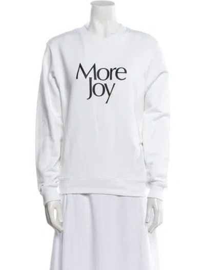 Pre-owned Christopher Kane Graphic Print Crew Neck Sweatshirt In White