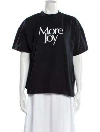 Pre-owned Christopher Kane Graphic Print Crew Neck T-shirt In Black