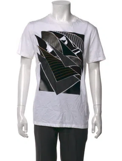 Pre-owned Christopher Kane Graphic Print Crew Neck T-shirt In Black