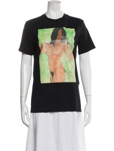 Pre-owned Christopher Kane Graphic Print Crew Neck T-shirt In Multi
