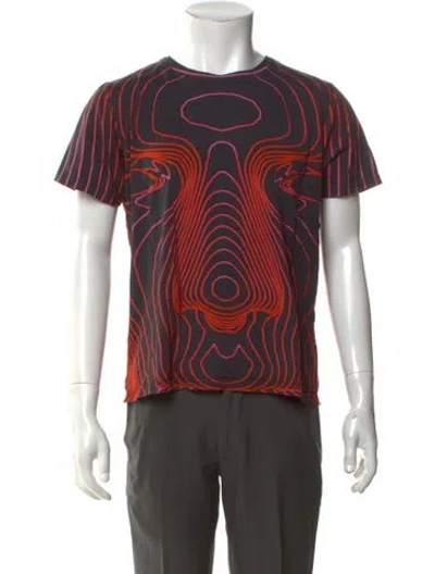 Pre-owned Christopher Kane Graphic Print Crew Neck T-shirt In Multicolor