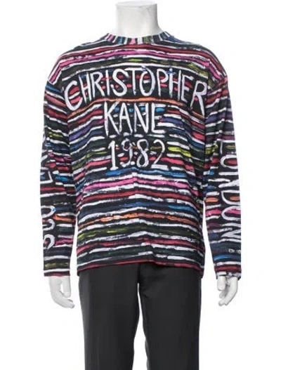 Pre-owned Christopher Kane Graphic Print Crew Neck T-shirt W/ Tags In Multicolor