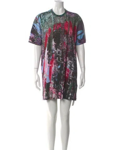 Pre-owned Christopher Kane Graphic Print Mini Dress In Multi