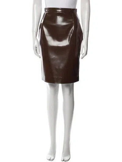 Pre-owned Christopher Kane Knee-length Skirt In Brown