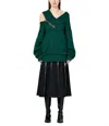 Christopher Kane Lace Jacquard Diamond Skirt In Black In Black