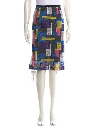 Pre-owned Christopher Kane Lace Knee-length Skirt In Black