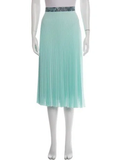 Pre-owned Christopher Kane Lace Pattern Midi Length Skirt In Blue