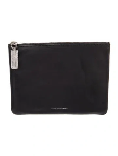 Pre-owned Christopher Kane Leather Clutch In Black
