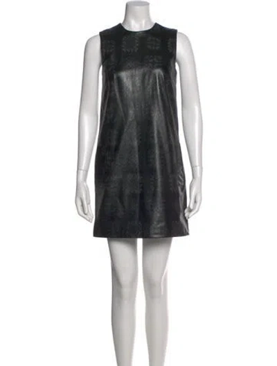 Pre-owned Christopher Kane Leather Mini Dress In Multi
