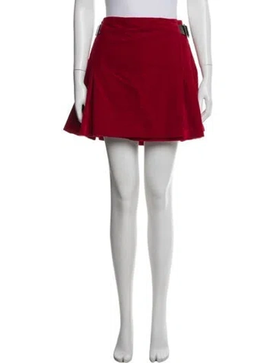 Pre-owned Christopher Kane Mini Skirt W/ Tags In Red