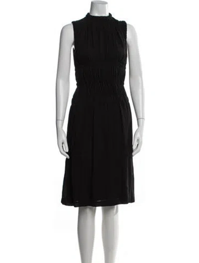 Pre-owned Christopher Kane Mock Neck Knee-length Dress In Black