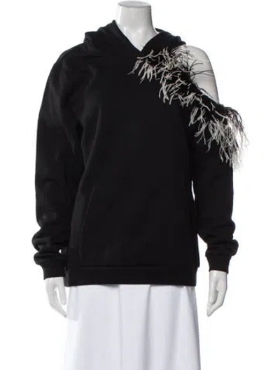 Pre-owned Christopher Kane Mock Neck Long Sleeve Sweatshirt In Black