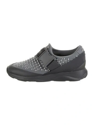 Pre-owned Christopher Kane Neoprene Graphic Print Sneakers In Grey