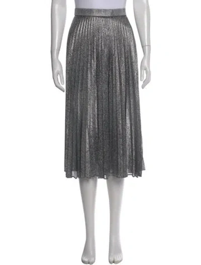 Pre-owned Christopher Kane Patterned Midi Length Skirt In Silver