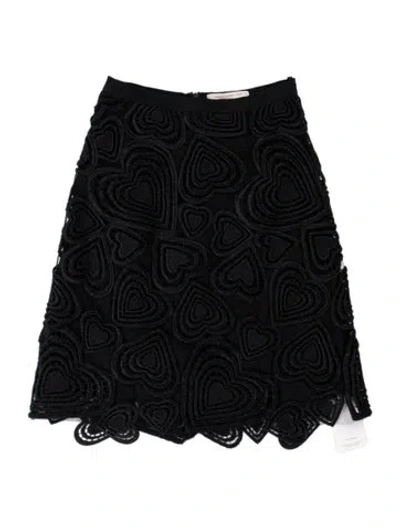 Pre-owned Christopher Kane Patterned Midi Length Skirt W/ Tags In Blue