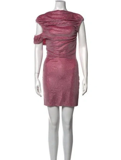 Pre-owned Christopher Kane Patterned Mini Dress In Pink