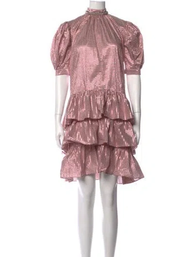 Pre-owned Christopher Kane Plaid Print Mini Dress